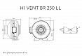 Канальный вентилятор ARIUS HI VENT BR 250 LL (17156ARI)