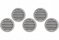 Комплект решеток наружные вентиляционные ARIUS Usav из 5-ти шт. 125 мм (135231)