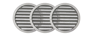 Серия круглых металлических вентиляционных решёток с маскитной сеткой Ариус РКМ