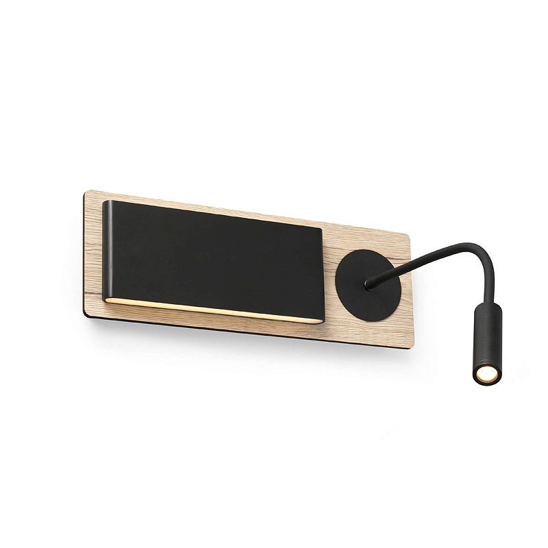 Светильник настенный Mood black+wood (20062FAR)