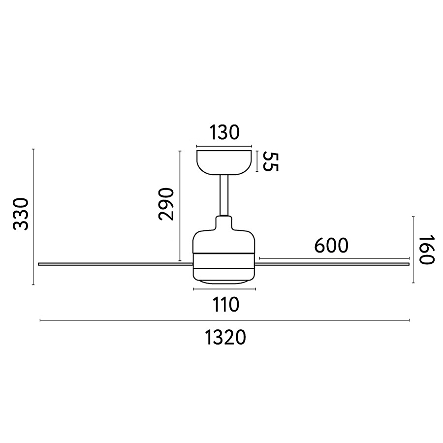 Потолочный вентилятор Nuu White DC (33721FAR)