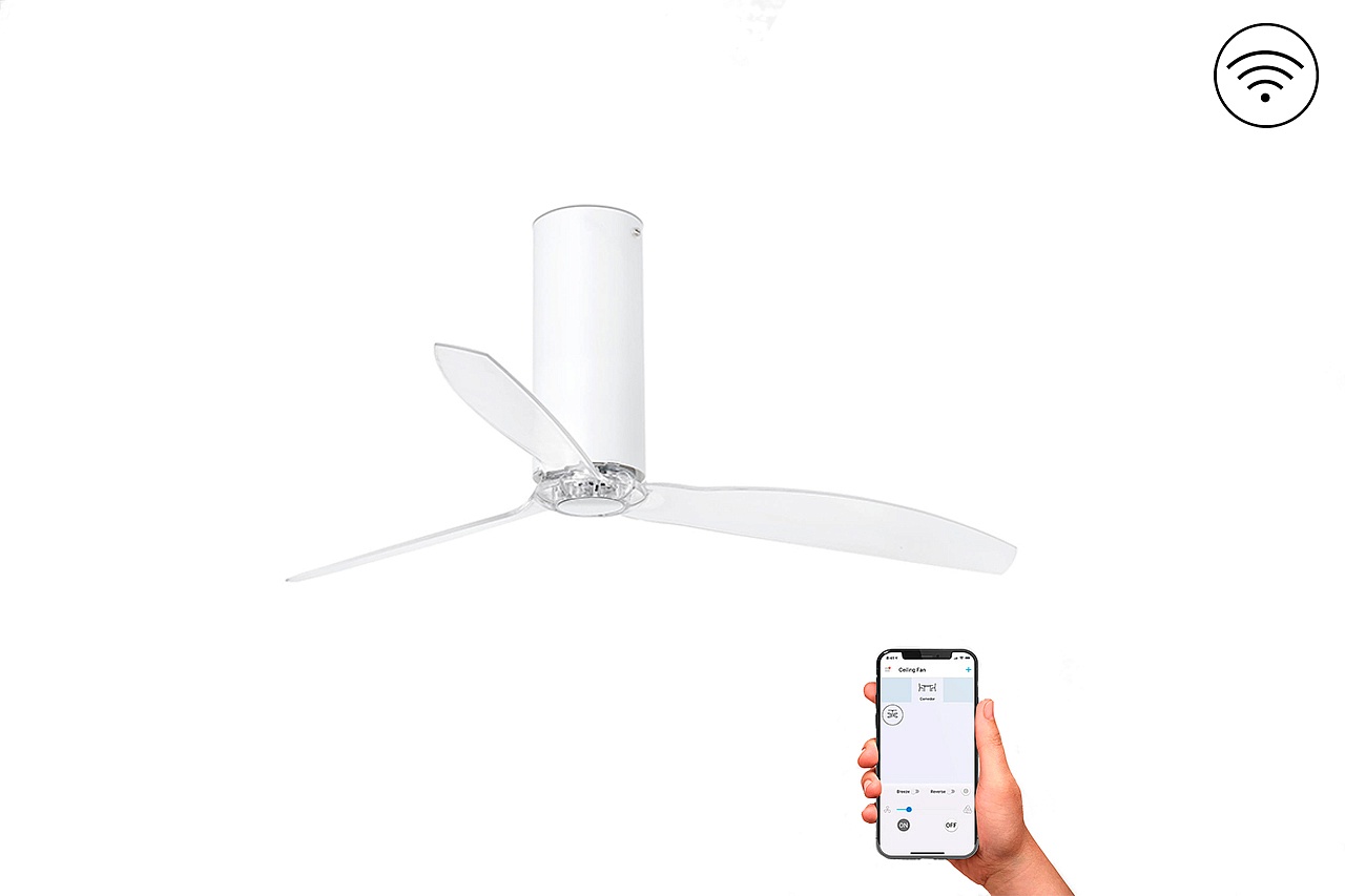Потолочный вентилятор Tube Fan White Matt Trans DC Smart (32034WPFAR)