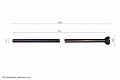 Штанга удлиняющая DREAMFAN DR 1 Brown (15115DFN), 1 метр, коричневая