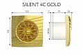 Вытяжной осевой вентилятор Silent 4C Gold (133904)