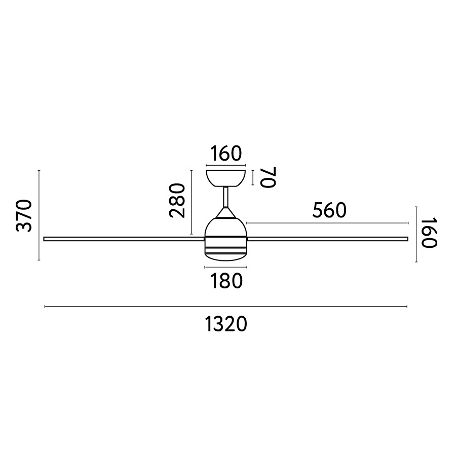 Люстра-вентилятор Poros Led White Pine DC Smart (33524WPFAR)