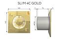 Вытяжной осевой вентилятор Slim 4C Gold (133928)