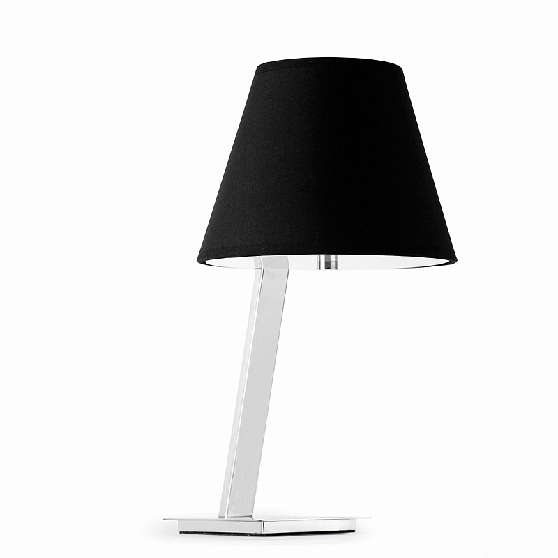 Лампа настольная Moma chrome+black (68501FAR)
