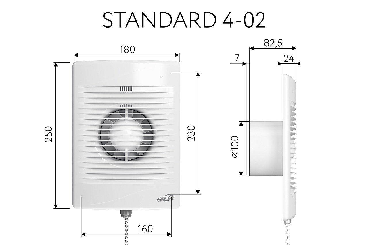 Вытяжной осевой вентилятор Standard 4-02 (133946)