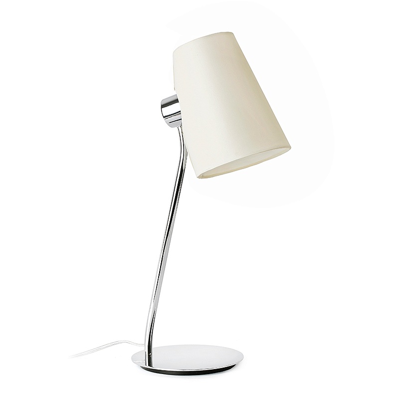 Лампа настольная Lupe chrome+beige (29997FAR)