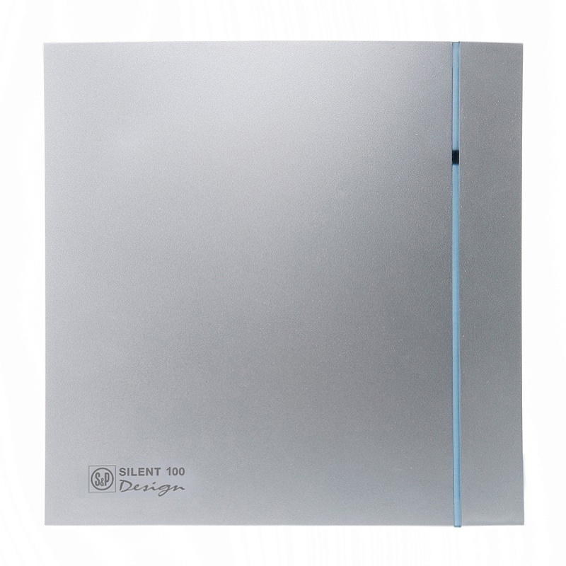 Вытяжной бытовой вентилятор SILENT-100 CHZ SILVER DESIGN-3C (5210603600)