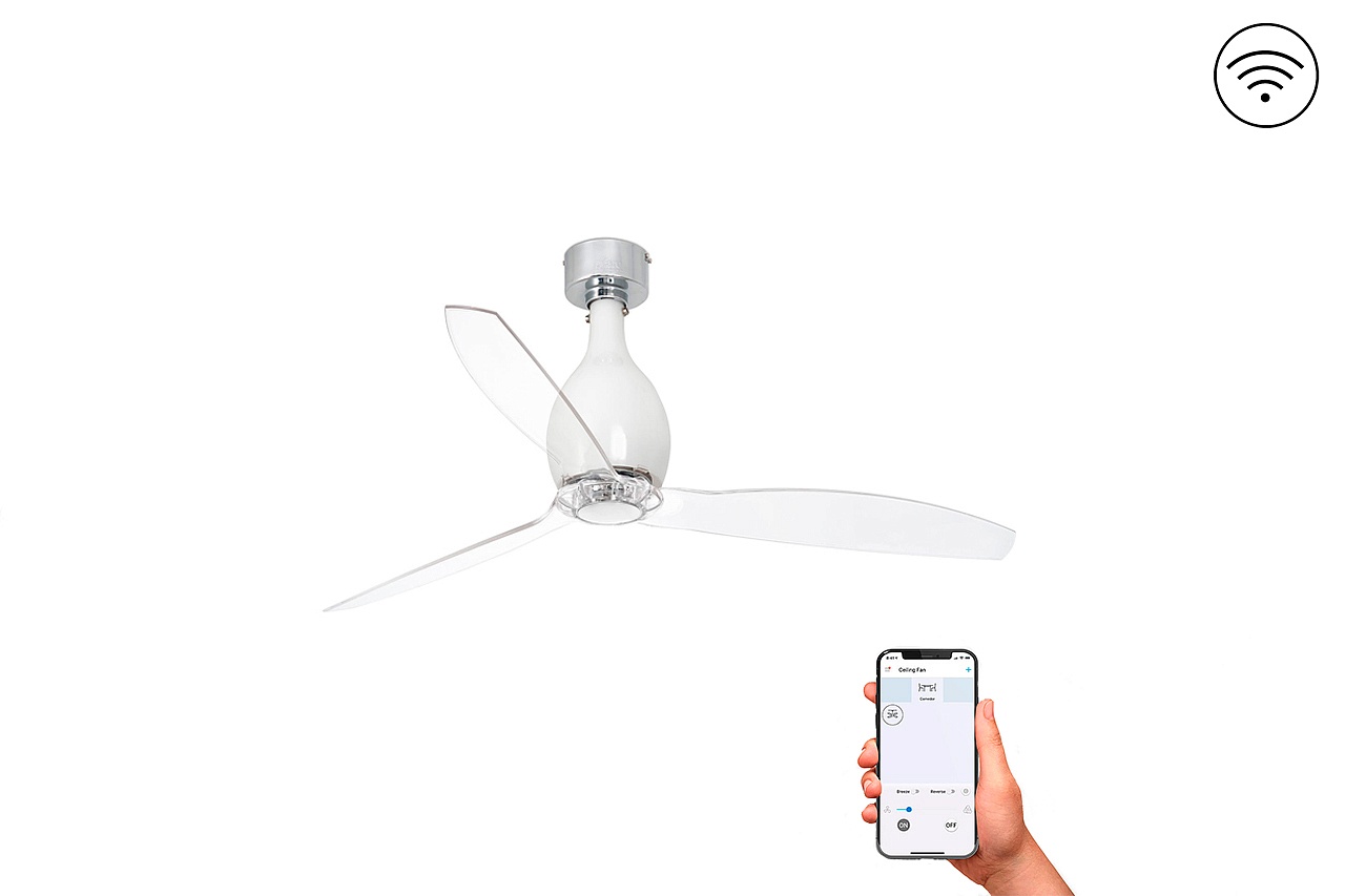 Потолочный вентилятор Mini Eterfan White Matt Trans DC Smart (32025WPFAR)