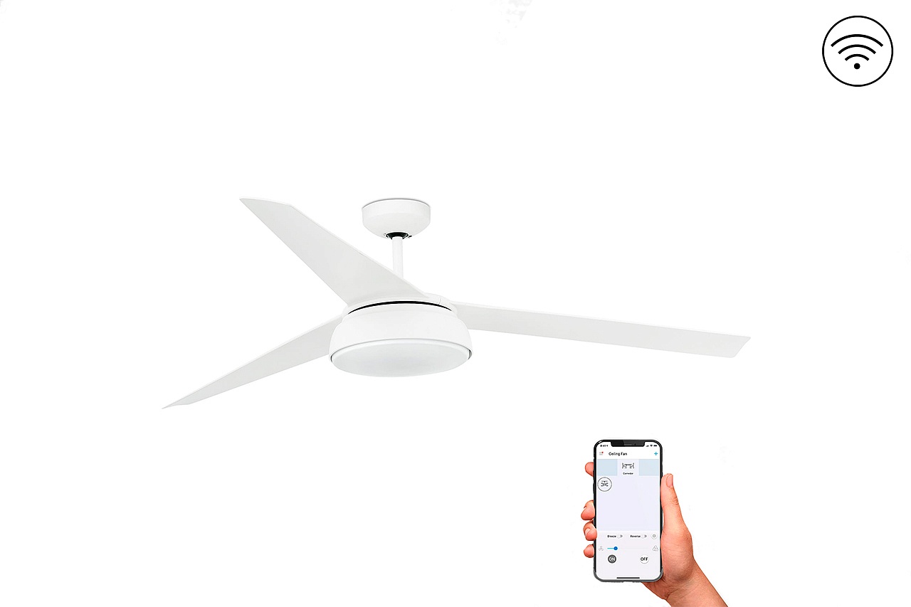 Люстра-вентилятор Vulcano Led White DC Smart (33549WPFAR)