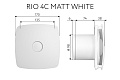 Вытяжной осевой вентилятор Rio 4C matt white (133984)
