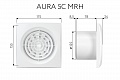 Вытяжной осевой вентилятор Aura 5C MRH (133898)