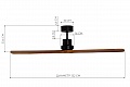 Потолочный вентилятор Lantau Nickel Wood (33370FAR)