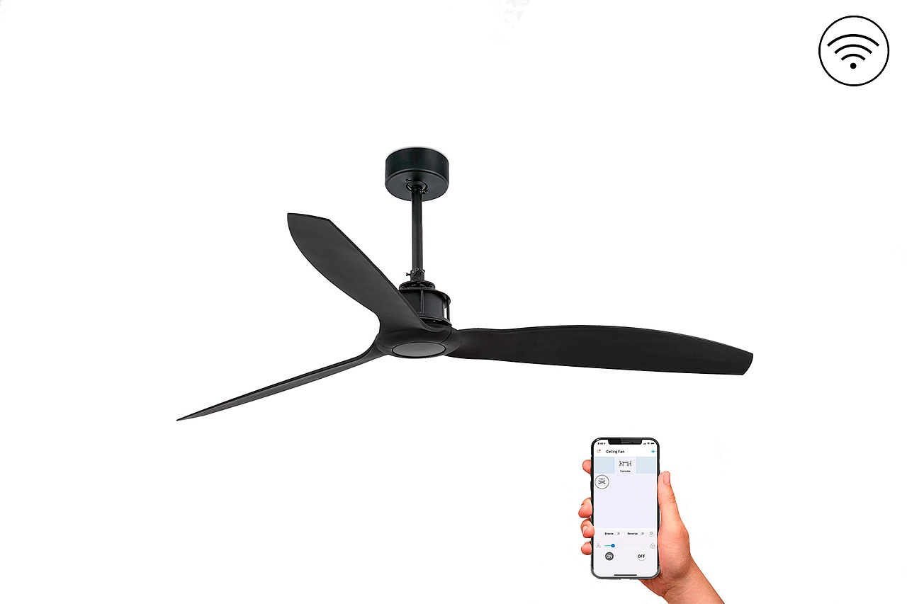 Потолочный вентилятор Just Fan Black Matt DC Smart (32100WPFAR)