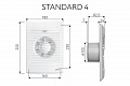 Вытяжной осевой вентилятор Standard 4 (133945)
