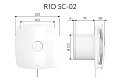 Вытяжной осевой вентилятор Rio 5C-02 (134005)