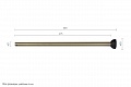 Штанга удлиняющая DREAMFAN DR 0,5 Antic Brass (15214DFN) 0,5 метра, античная бронза
