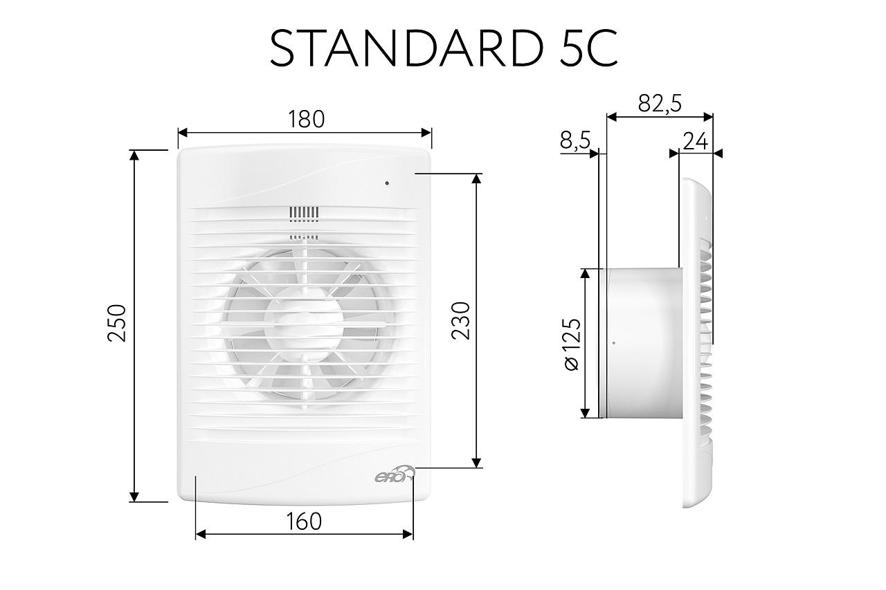 Вытяжной осевой вентилятор Standard 5C (133960)