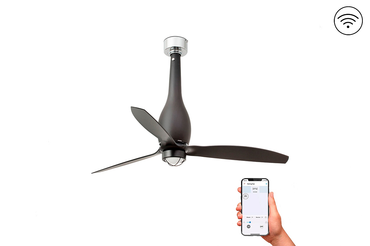 Люстра-вентилятор Eterfan Led Black Matt DC Smart (32006WP-10FAR)