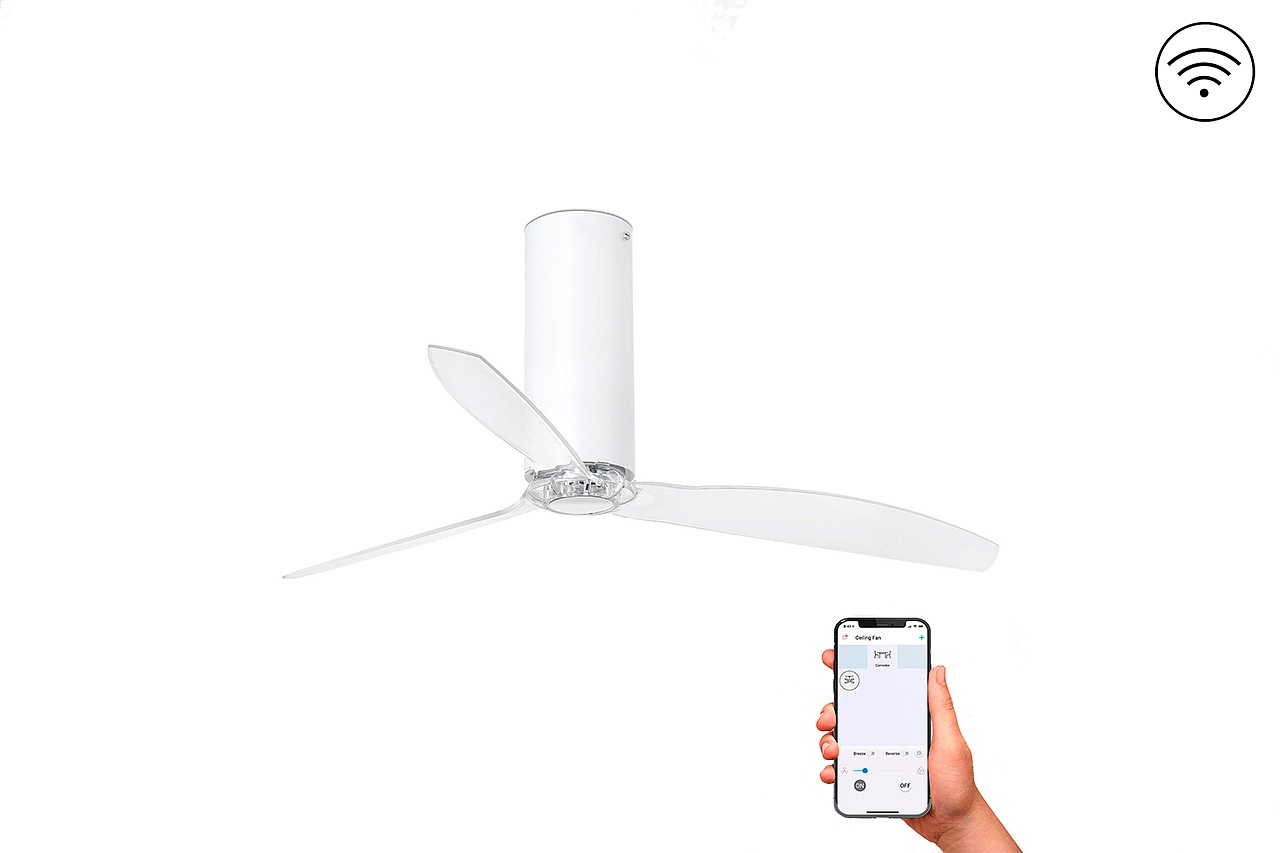 Потолочный вентилятор Tube Fan White Shiny Trans DC Smart (32033WPFAR)