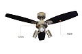 Люстра вентилятор с пультом DREAMFAN Jet Silver RC 105 61105-3DFN