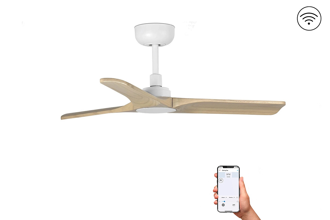 Потолочный вентилятор Heywood S White/dark wood DC Smart (33805WPFAR)