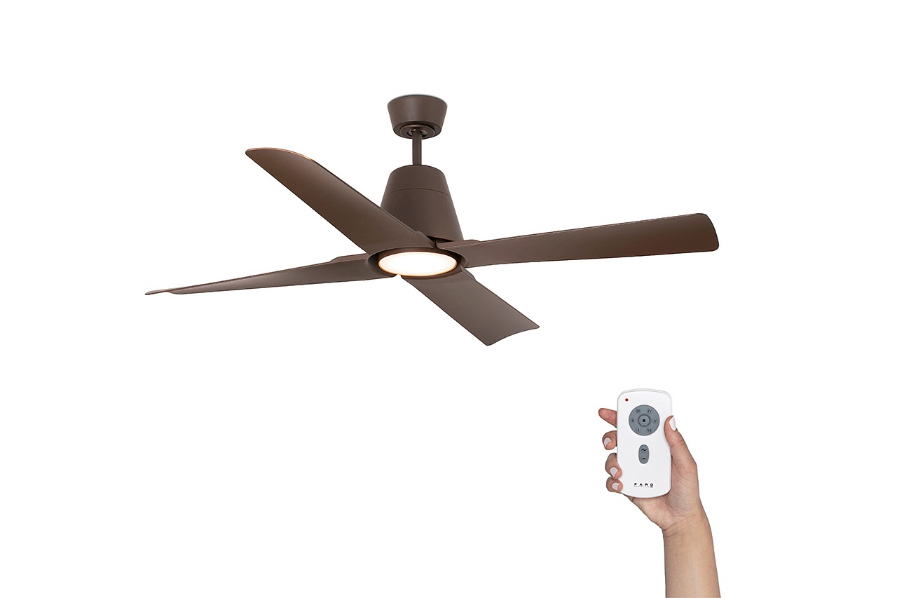 Люстра-вентилятор Typhoon Led Brown DC (33490-16FAR)