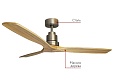 Потолочный вентилятор DREAMFAN Lantau Pine Wood DC 132 33502-1DC