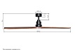 Потолочный вентилятор DREAMFAN Lantau Black Wood DC 132 (33501DC)