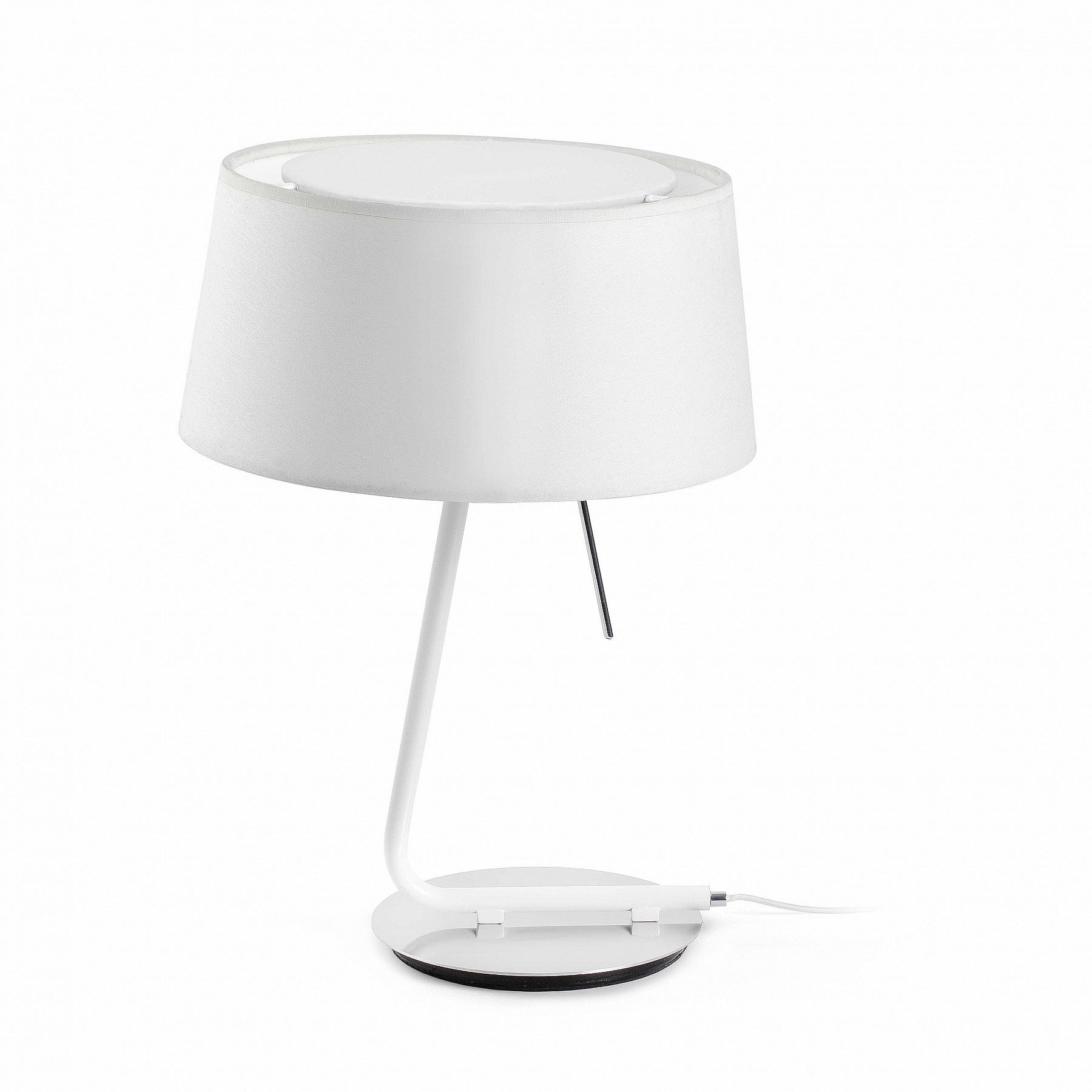 Лампа настольная Hotel chrome+white (29942FAR)