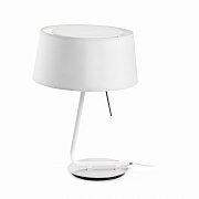 Лампа настольная Hotel chrome+white (29942FAR)