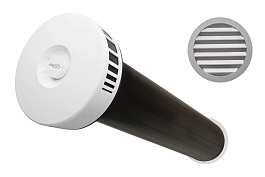 Приточный клапан ERA KIV-125 400 с круглой металлической решеткой (136170)
