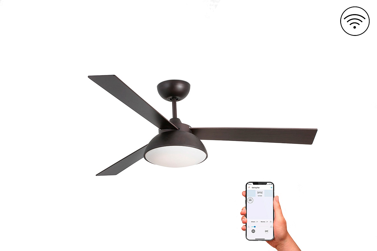Люстра-вентилятор Rodas Led Brown DC Smart (33523WPFAR)