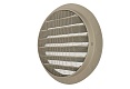 Вентиляционная решетка металлическая антивандальная ARIUS Usav-125 stone grey решетка, 125 мм, cеро-бежевая RAL U727 (136234)