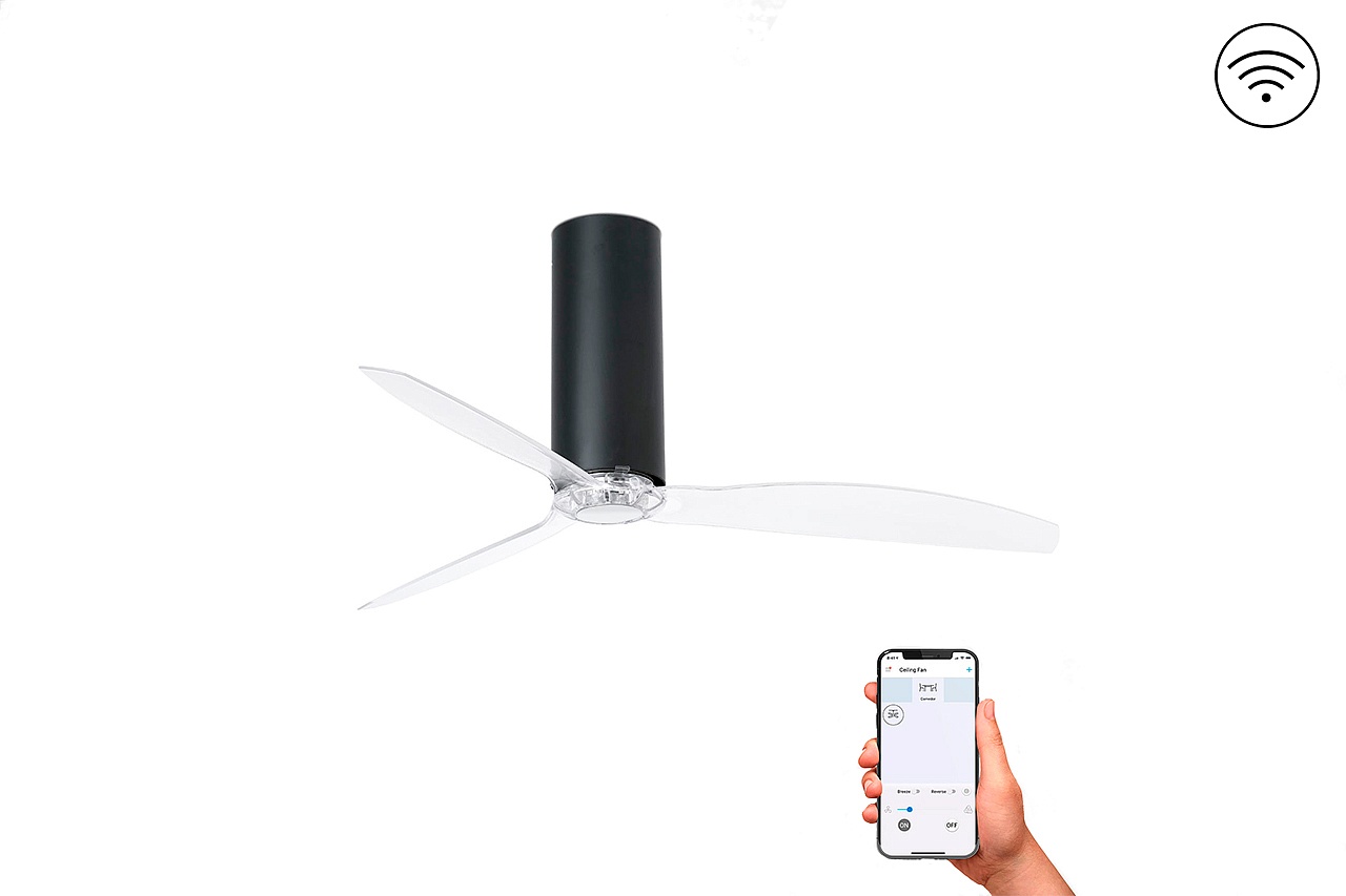 Потолочный вентилятор Tube Fan Black Matt Trans DC Smart (32036WPFAR)