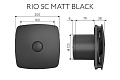 Вытяжной осевой вентилятор Rio 5C matt black (133997)