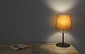 Лампа настольная Stood black+wood (29846FAR)