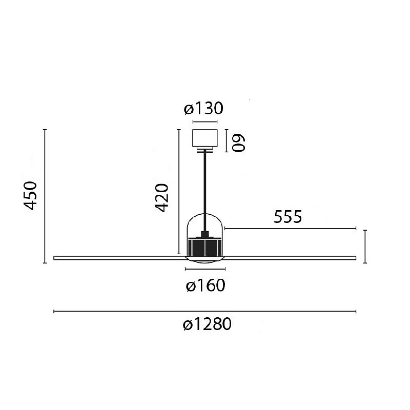 Потолочный вентилятор Copper Fan Black Wood DC (33451FAR)