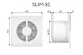 Вытяжной осевой вентилятор Slim 5C (133934)
