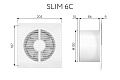 Вытяжной осевой вентилятор Slim 6C (133943)