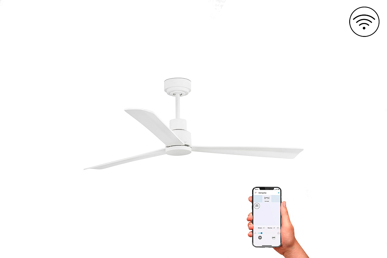 Потолочный вентилятор Nassau White DC Smart 33487WPFAR