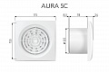 Вытяжной осевой вентилятор Aura 5C (133891)