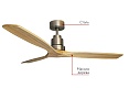 Потолочный вентилятор DREAMFAN Lantau Pine Wood DC 132 (33502DC)