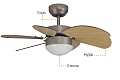 Люстра вентилятор DREAMFAN Smart 76 72076-1DFN