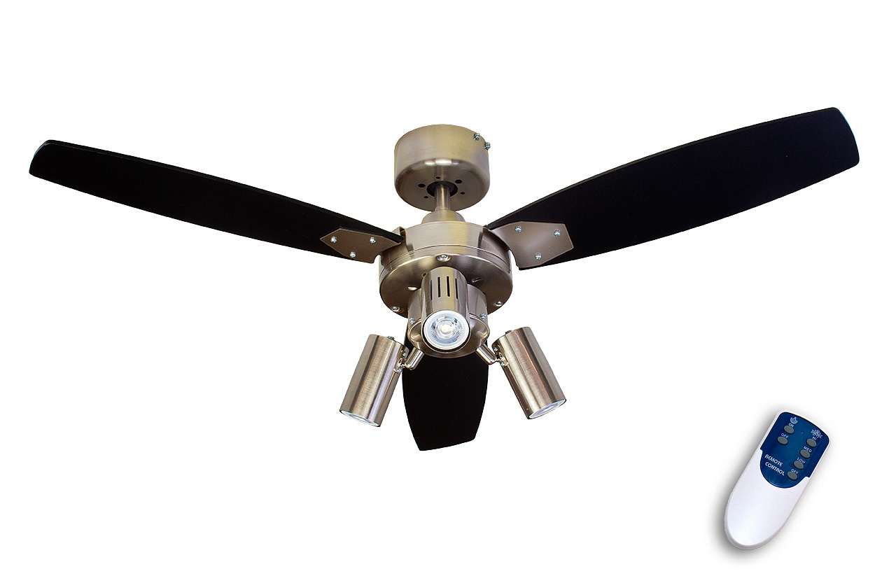 Люстра вентилятор с пультом DREAMFAN Jet Silver RC 105 61105-2DFN