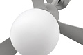 Люстра вентилятор Amelia L Ball Led Gray DC 33762-27FAR