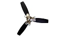 Люстра вентилятор с пультом DREAMFAN Jet Silver RC 105 61105-1DFN