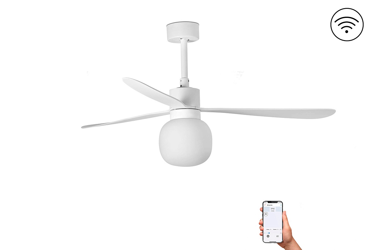 Люстра вентилятор Amelia L Led Ball White DC (33760-25FAR)